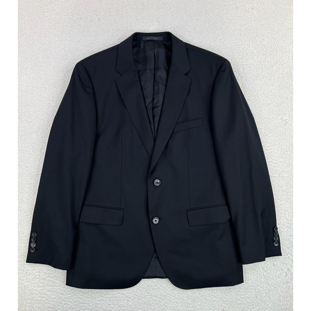 Hugo Boss Suit Jacket Mens 40S Black Super 100 Reda Wool 2 Button Turkey